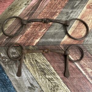 Antique Horse Or Pony Bit 9.5” And 12”